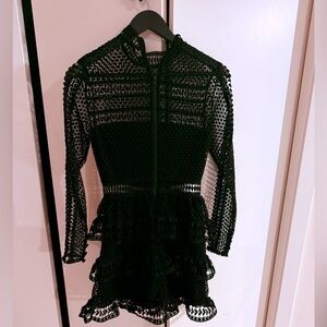 Self-Portrait Black Lace Dress